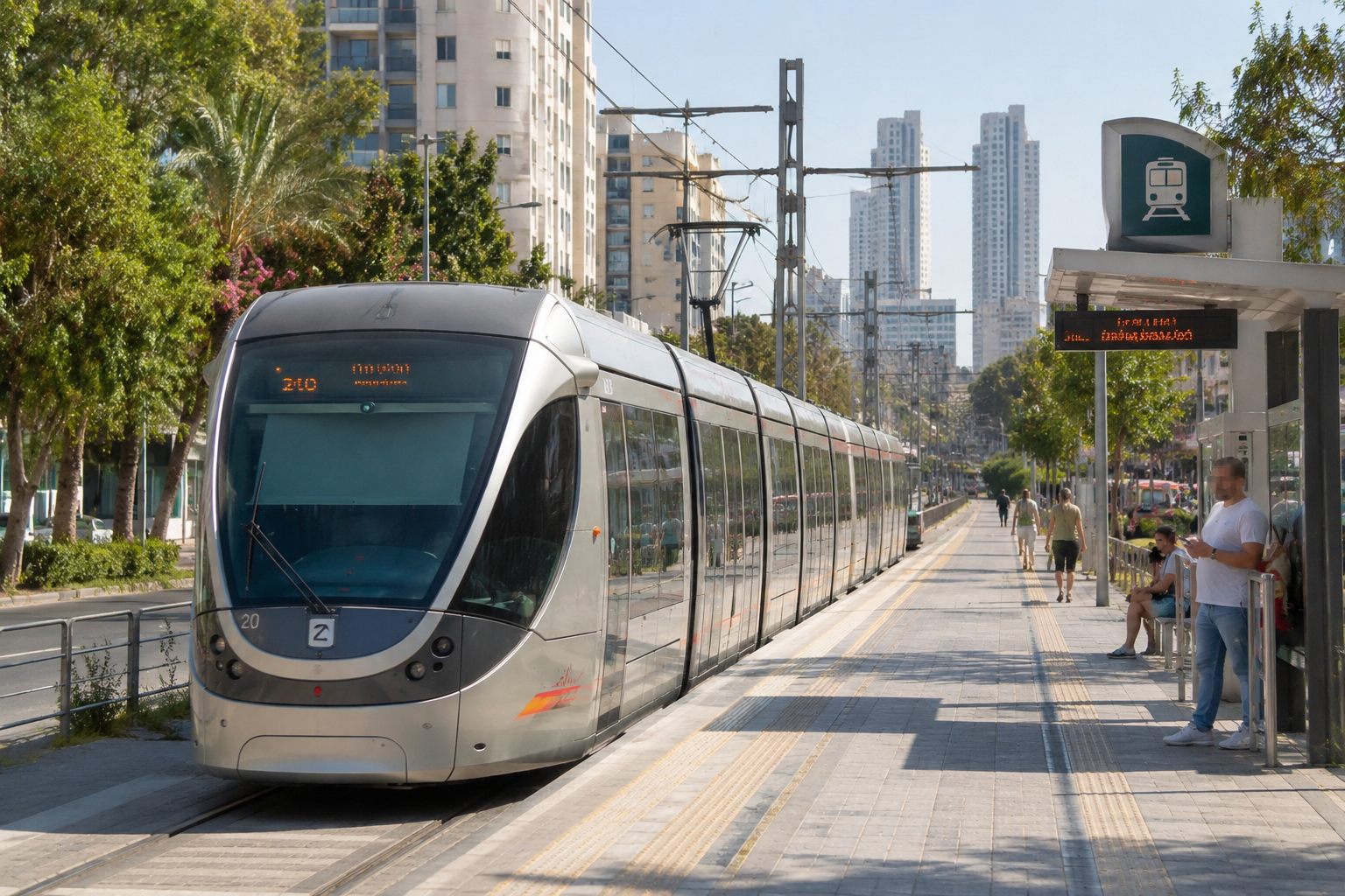 רכבת קלה ותחבורה ציבורית בגוש דן